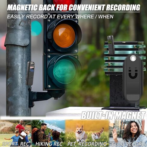 كاميرا الجسم مع تسجيل 1080 بكسل وشاشة 0.9 بوصة وعدسة دوارة 180 درجة مدمجة مغناطيسية / بطاقة 32 جيجابايت مع رؤية ليلية، عمر بطارية 3 ساعات كاميرا شرطة يمكن ارتداؤها للمنزل/الخارج/إنفاذ القانون/حارس الأمن in Kuwait