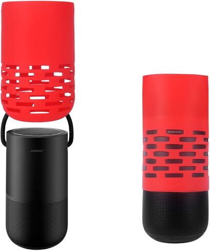 حافظة حمل مرنة من Zaracle وغطاء حماية للأكمام لجهاز Bose المحمول المنزلي/سماعات بلوتوث ذكية (أسود) in Kuwait