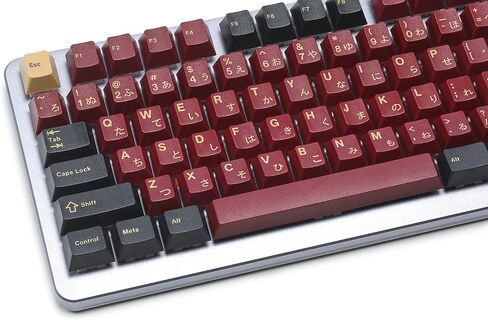 مجموعة Drop + Redsuns GMK Red Samurai Keycap للوحات المفاتيح كاملة الحجم - متوافقة مع مفاتيح Cherry MX واستنساخها (مجموعة تخطيط 1800 و113 مفتاحًا) in Kuwait