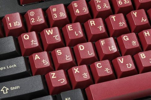 مجموعة Drop + Redsuns GMK Red Samurai Keycap للوحات المفاتيح كاملة الحجم - متوافقة مع مفاتيح Cherry MX واستنساخها (مجموعة تخطيط 1800 و113 مفتاحًا) in Kuwait