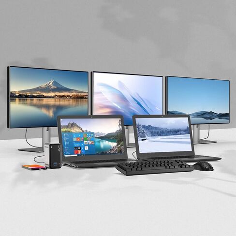 LTC 15-in-1 USB C Docking Station for Triple Monitor, 4K Dual Display Laptop Extended Hub with 2 HDMI, 1 DisplayPort, 100W PD, Ethernet, 5 USB 3.0, 2 USB 2.0 Ports, Audio, for Windows/MacOS in Kuwait