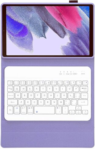 Lrufodya Keyboard Case for Samsung Galaxy Tab A7 Lite 8.7" 2021, Candy Colors Detachable Wireless Keyboard with Slim Cover for Model SM-T220 T225 T227 (Purple) in Kuwait