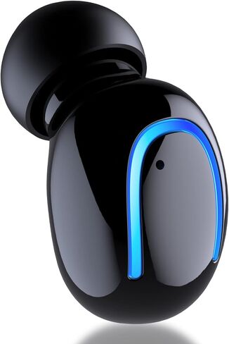 MALIHOO Mini Bluetooth Single Earbud سماعات رأس لاسلكية صغيرة غير مرئية، سماعة أذن واحدة مع وقت تشغيل لمدة 6 ساعات لهواتف iPhone والهواتف الذكية التي تعمل بنظام Android والكمبيوتر الشخصي والتلفزيون الصوتي in Saudi Arabia