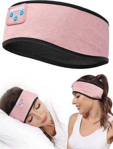 Sleepbeauty Sleep-Headphones-Wireless-Bluetooth-Headband - Comfy Sleeping Eye Mask Headphones Headset, Sport Headband Earbuds Electronics Tech Gadgets Christmas Birthday Gifts for Women Men Running in Saudi Arabia