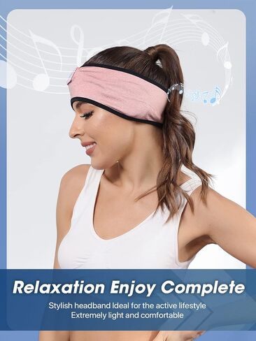Sleepbeauty Sleep-Headphones-Wireless-Bluetooth-Headband - Comfy Sleeping Eye Mask Headphones Headset, Sport Headband Earbuds Electronics Tech Gadgets Christmas Birthday Gifts for Women Men Running in Saudi Arabia