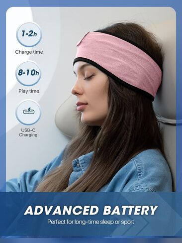 Sleepbeauty Sleep-Headphones-Wireless-Bluetooth-Headband - Comfy Sleeping Eye Mask Headphones Headset, Sport Headband Earbuds Electronics Tech Gadgets Christmas Birthday Gifts for Women Men Running in Saudi Arabia