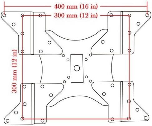 VideoSecu Mount Adapter Plate LED LCD Plasma 3D TV Wall Mount Bracket Extender VESA 200 to 300/400/400x200, Mount Accessory MLEB 1UU in Kuwait
