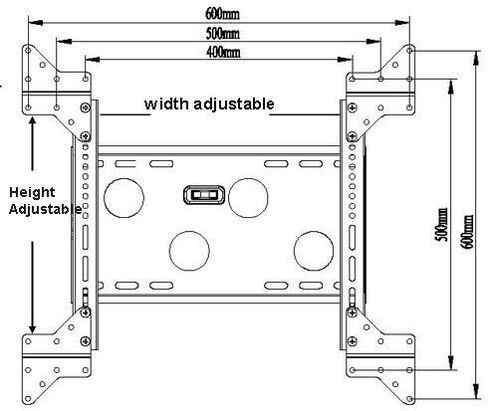 VideoSecu Mount Adapter Plate LED LCD Plasma 3D TV Wall Mount Bracket Extender VESA 200 to 300/400/400x200, Mount Accessory MLEB 1UU in Kuwait