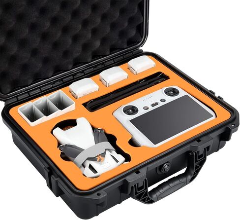 YETEETH Mini 3 Pro/Mini 3 Hard Case, Waterproof Pressure Resistant Carrying Case for DJI Mini 3 Pro/Mini 3 Accessories - Fits Latest DJI RC (Not Included Neck Strap) in Kuwait