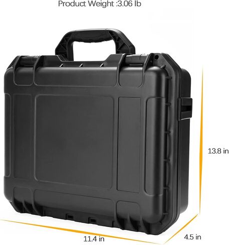 YETEETH Mini 3 Pro/Mini 3 Hard Case, Waterproof Pressure Resistant Carrying Case for DJI Mini 3 Pro/Mini 3 Accessories - Fits Latest DJI RC (Not Included Neck Strap) in Kuwait