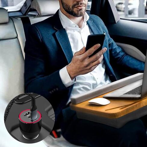 شاحن سيارة ماك بوك USB C بقوة 120 وات، 3 منافذ PD 100 وات و30 وات PPS 45 وات QC3.0 18 وات محول شاحن فائق السرعة لأجهزة ماك بوك برو إير M1 والكمبيوتر المحمول آيباد برو وآيفون 15 14 13 12 برو ماكس سامسونج S22 S21Ultra Note20 in Kuwait