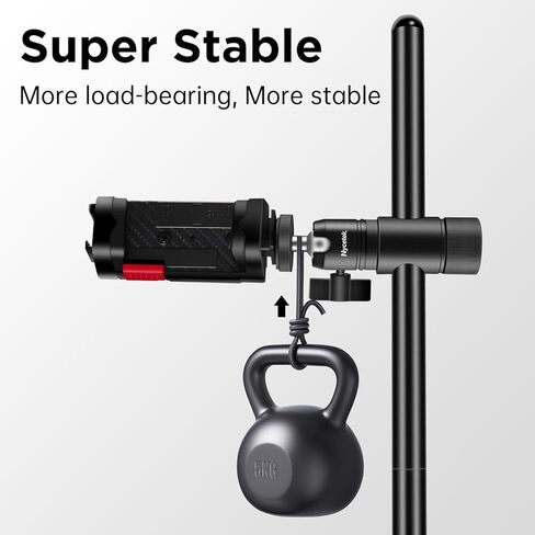 حامل الهاتف الخليوي Nycetek للمكتب: حامل هاتف iPhone | 14 برو بلس | 13 | 12 Pro Max - حامل هاتف مكتبي قابل للتعديل للارتفاع والزاوية لكاميرا الويب بخيط 1/4 بوصة للفيديو العائلي in Kuwait