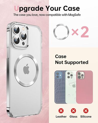 Gospire Magsafe Wallet with Ring for iPhone 15/14/13/12 Series, Magsafe Wallet Glitter with Credit Card RFID Blocking & 360°Rotation Stand, Magsafe Card Holder Compatible with MagSafe Cases - Gold in Kuwait