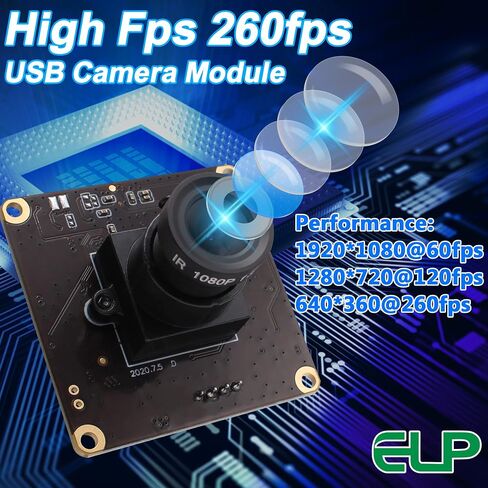 ELP 2MP وحدة كاميرا USB عالية السرعة للكمبيوتر 1080P Mini UVC USB2.0 لوحة كاميرا ويب CMOS OV4689 فيديو CCTV كاميرا كمبيوتر صناعية للكمبيوتر المحمول إطار عالي 260 إطارًا في الثانية 120 إطارًا في الثانية 60 إطارًا في الثانية كاميرا Lightburn in Saudi Arabia