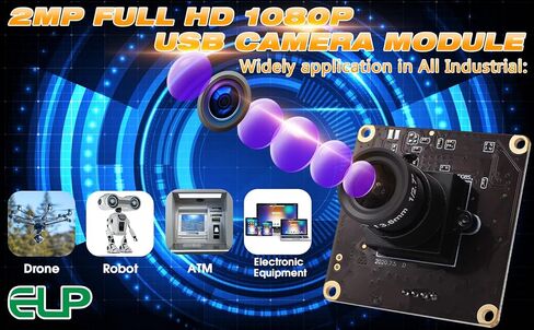 ELP 2MP وحدة كاميرا USB عالية السرعة للكمبيوتر 1080P Mini UVC USB2.0 لوحة كاميرا ويب CMOS OV4689 فيديو CCTV كاميرا كمبيوتر صناعية للكمبيوتر المحمول إطار عالي 260 إطارًا في الثانية 120 إطارًا في الثانية 60 إطارًا في الثانية كاميرا Lightburn in Saudi Arabia