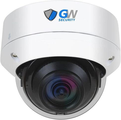 كاميرا مراقبة GW Security 4K 8MP خارجية/داخلية PoE IP وميكروفون على شكل قبة (GW8533MIC) in Kuwait
