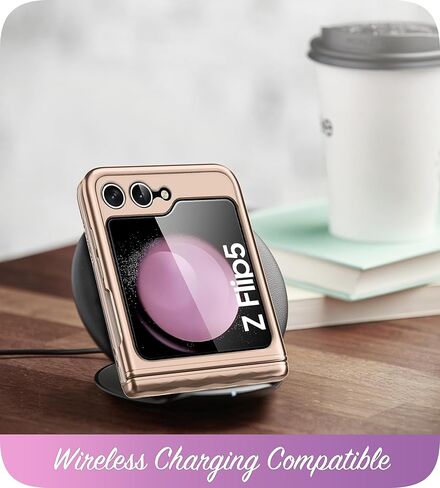 حافظة i-Blason Cosmo لهاتف Samsung Galaxy Z Flip 5 مع حماية مفصلية، [واقي شاشة أمامي مدمج] حافظة واقية أنيقة ونحيفة (أخضر) in Kuwait