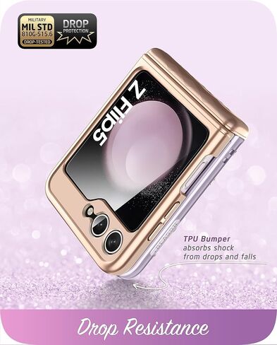 حافظة i-Blason Cosmo لهاتف Samsung Galaxy Z Flip 5 مع حماية مفصلية، [واقي شاشة أمامي مدمج] حافظة واقية أنيقة ونحيفة (أخضر) in Kuwait