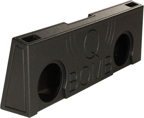QPower 2 فتحة 2007-2013 GM/Chevy Crew Cab 10 بوصة صندوق مضخم صوت مستدير QBGMC07210 in Saudi Arabia