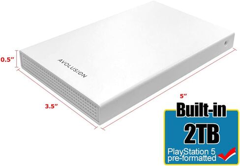 افولوشن قرص صلب خارجي محمول HD250U3-WH 2TB USB 3.0 للالعاب PS5 - ابيض (بلاي ستيشن 5 مُشكل مسبقًا) - ضمان لمدة عامين in Saudi Arabia
