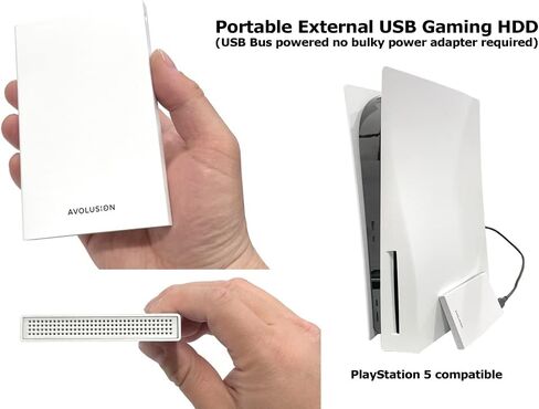 افولوشن قرص صلب خارجي محمول HD250U3-WH 2TB USB 3.0 للالعاب PS5 - ابيض (بلاي ستيشن 5 مُشكل مسبقًا) - ضمان لمدة عامين in Saudi Arabia