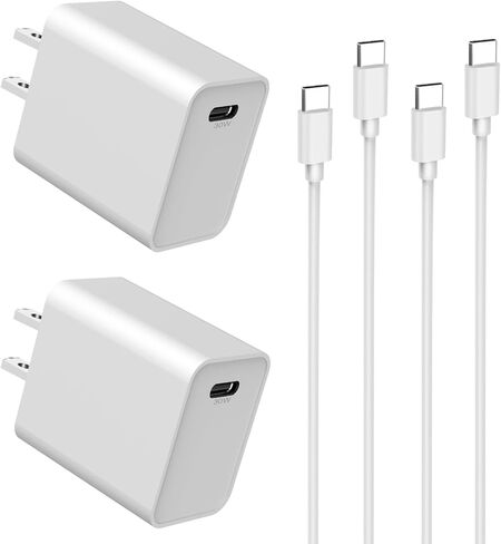 30W PD USB C Fast Charger, Looptimo Fast Charging Power Charger for Google Pixel 8 Pro/8/7 Pro/7/6a/6 Pro/6/5a/5/4, Samsung Galaxy S22/Plus/Ultra Android Phones, 6.6ft Type C Rapid Charging Cable in Kuwait