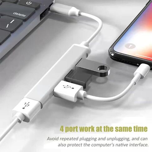 موزع USB ، موزع USB من الألومنيوم مع 4 منافذ USB 3.0 ، موزع بيانات محمول يمكن استخدامه لجهاز آي ماك برو ، ماك بوك اير ، ماك ميني / برو ، سيرفس برو ، الكمبيوتر المحمول in Kuwait