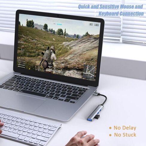 موزع USB ، موزع USB من الألومنيوم مع 4 منافذ USB 3.0 ، موزع بيانات محمول يمكن استخدامه لجهاز آي ماك برو ، ماك بوك اير ، ماك ميني / برو ، سيرفس برو ، الكمبيوتر المحمول in Kuwait