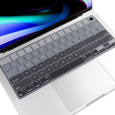Batianda Premium Gradient Color Keyboard Cover for M2 Chip MacBook Air 15 inch 2023 & MacBook Air 13.6" 2022 Model A2681 Soft-Touch Silicone Protective Skin,Gradient Green in Kuwait