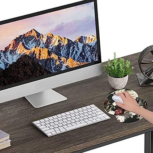 Ergonomic Mouse Pad with Wrist Support, Pain Relief Comfort Wrist Rest Pad with Non-Slip PU Base for Gaming, Home, Office & Travel (Pretty Flowers) in Kuwait