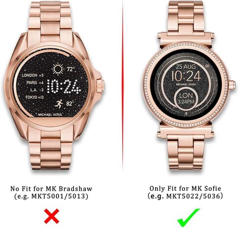 Diruite 4-Pack for Michael Kors Access Sofie Tempered Glass Screen Protector for MK Sofie Smart Watch [Anti-Scratch] [Perfectly Fit] [Optimized Version] in Kuwait