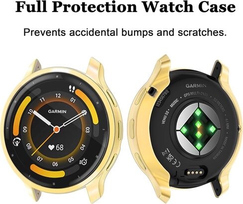 6 عبوات من واقي شاشة الساعة لـ Garmin Venu3S مقاس 41 ملم، حافظة ناعمة من مادة TPU وغطاء حماية كامل وممتص للصدمات مرن لساعة Garmin VENU3S الذكية in Kuwait