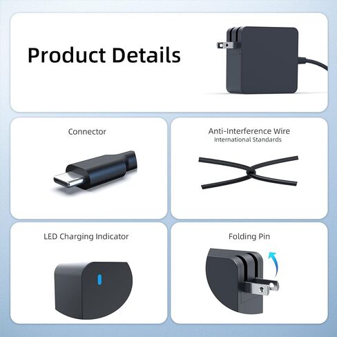 شاحن USB-C بقدرة 65 وات متوافق مع JBL Xtreme 3 محمول مقاوم للغبار/مقاوم للماء مزود بتقنية البلوتوث سلك محول التيار المتردد in Saudi Arabia