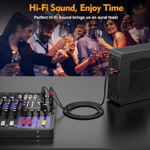 كابل صوت HOSONGIN Professional XLR إلى RCA بطول 6.6 قدم - موصلات عالية النقاء، تصميم لتقليل الضوضاء، متين، مثالي للاستوديوهات ومكبرات الصوت والخلاطات ومكبرات الصوت والعروض الحية والمسارح المنزلية in Kuwait