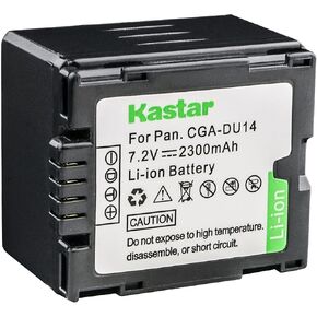 بطارية Kastar CGA-DU14 (4 عبوات) بديلة لباناسونيك CGA-DU14 CGA-DU21 VBD140 VBD210 NV-GS508 MX500 PV-GS500 SDR-H280 VDR-D400 M75 M95 M250، Hitachi DZ-BP21SJ DZ-BP14S DZ-BP7S DZ- كاميرا BP14SW in Saudi Arabia