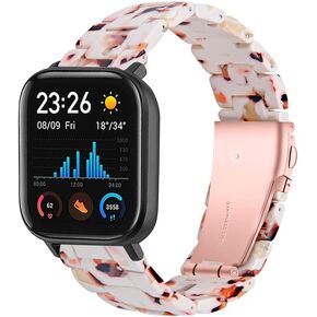 FitTurn Resin Bands Compatible with Amazfit Bip 3 Pro/Bip/GTS 4/GTS 4 Mini/GTS 3/GTS 2/GTS 2e/GTS 2 Mini/GTR 42mm Watch Replacement 20mm Stylish Bracelet Resin Sport Strap Wristbands for Bip 3 Pro/Bip U Pro/Bip Lite/Bip S/Bip S lite/ Bip U