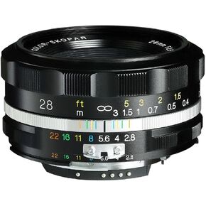 Voigtlander Color Skopar 28mm f/2.8 Aspherical SLII-S Lens, Black Rim in Saudi Arabia