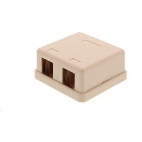 صناديق التثبيت السطحي لـ Networx Keystone Jack (4 منافذ، أبيض) in Kuwait