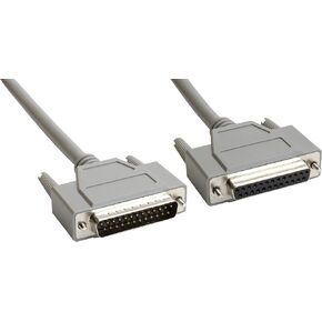 Amphenol CS-DSDMDB25MF-015 25-Pin DB25 Deluxe D-Sub Cable, Shielded, Male/Female, 15', Gray in Saudi Arabia