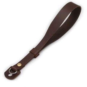 حزام كاميرا من الجلد المحبب بالكامل من Ruth&Boaz، حزام معصم الكاميرا، حزام كاميرا فاخر (بني) in Kuwait