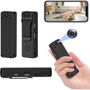 كاميرا الجسم الصغيرة lopofly، كاميرا محمولة مخفية بالقلم اللاسلكي 128 جيجا، كاميرا صغيرة، كاميرا مراقبة منزلية بدقة 1080 بكسل عالية الدقة للرؤية الليلية، أصغر كاميرا مع كشف الحركة، زاوية واسعة تدور 180 درجة in Kuwait