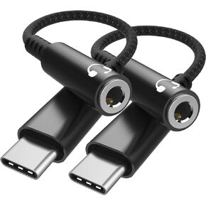 محول سماعة رأس وشاحن TOPUONE USB C إلى 3.5 مم، مقبس صوت 2 في 1 من النوع C إلى Aux مع محول PD سريع Aux متوافق مع Pixel 3 4 5 XL، Galaxy S20 S21 S22 S23 Ultra، Note 20 10، Ipad Pro in Kuwait