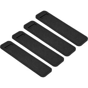 PATIKIL Felt Pen Case 12 Pack Pencil Bag Mini Pocket Protector Storage Sleeve Pouch Holder, Black
