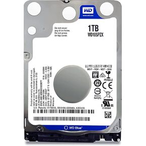 محرك الأقراص الصلبة المحمول WD Blue سعة 1 تيرابايت - 5400 دورة في الدقيقة SATA 6 جيجابايت/ثانية وذاكرة تخزين مؤقت 128 ميجابايت 2.5 بوصة 7 مم - WD10SPZX WD مُعتمد (متجدد) in Kuwait