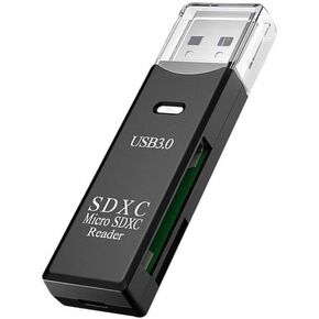 محول قارئ بطاقة ذاكرة USB 3.0 2 في 1 عالي السرعة لمايكرو SD SDXC TF T-Flash للكمبيوتر الشخصي وبطاقة Micro SD الى محول USB لقارئ بطاقة ذاكرة الكاميرا وقارئ بطاقات وانسور للابتوب in Saudi Arabia