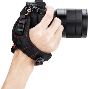 JJC Deluxe Mirrorless Camera Hand Grip Strap for Canon EOS R8 R6 II R5 R7 R10 R RP M50 M6 II Nikon Z8 Z9 Z7II Z6II Z5 Z50 Z30 Zf Z fc Fujifilm X-T5 X-T4 X-T3 X-S20 X-S10 X-T30 X-T20 X-E4 X-H2 X-H2S