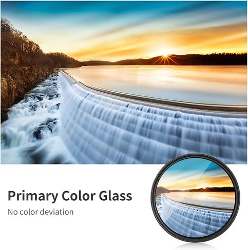 مفهوم K& فلتر ND Fader 77 ملم متغير الكثافة محايد قابل للتعديل ND2 إلى ND400 متوافق مع كاميرات كانون 6D 5D مارك II 5D مارك III، نيكون D610 D700 D800 D800 كاميرات DSLR + قطعة قماش لتنظيف العدسات in Kuwait