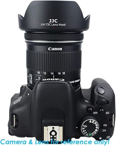 JJC LH-73C غطاء عدسة حربة مخصص لـ Canon EF-S 10-18mm f/4.5-5.6 عبارة عن عدسة STM، Canon E10-18mm f4.5-5.6 هو غطاء عدسة STM، بديل لغطاء عدسة Canon ES-EW-73C in Saudi Arabia