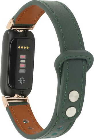 LAREDTREE Leather Bands Compatible with Fitbit Inspire 3 Wristbands for Women Men, Waterproof Strap Genuine Leather Replacement Wristband for Inspire 3 Smartwatch in Kuwait