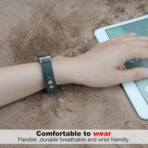 LAREDTREE Leather Bands Compatible with Fitbit Inspire 3 Wristbands for Women Men, Waterproof Strap Genuine Leather Replacement Wristband for Inspire 3 Smartwatch in Kuwait